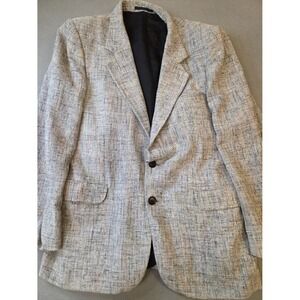 Serge Santves Men's Blazer Jacket 40R Tweed Multi-Color Textured Two Button